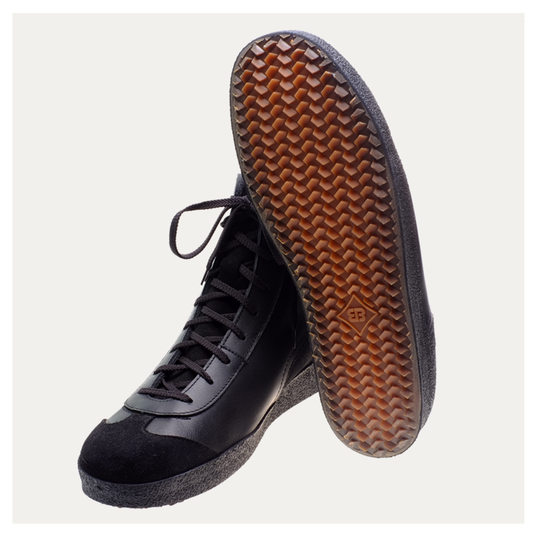 Multiplex Brütting schwarz Rindsleder haltbare Schuhe